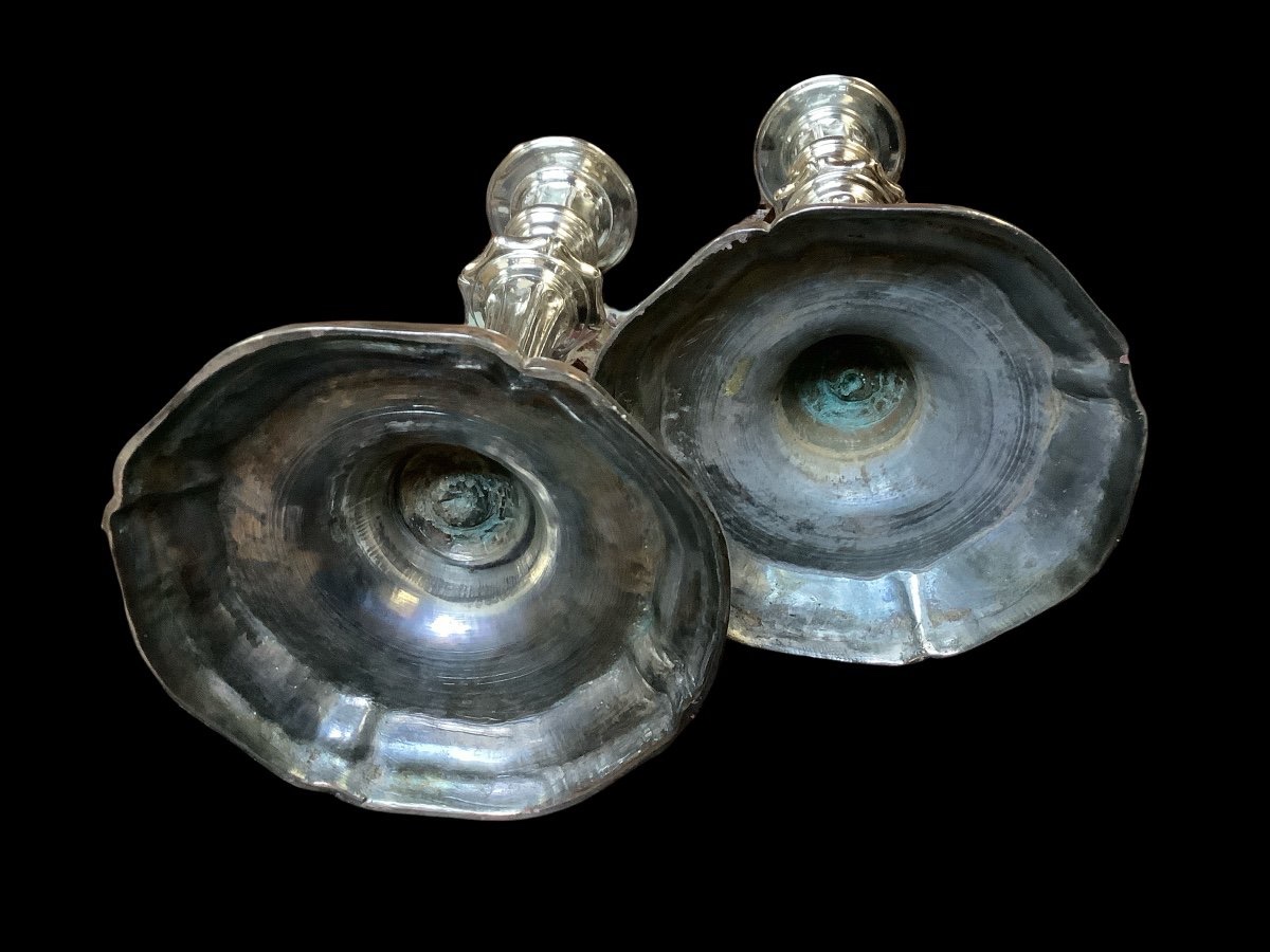 A Pair Of Louis XV Style Candlesticks -photo-1