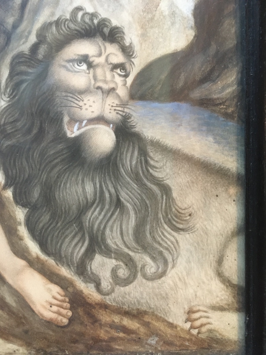 Saint Jerome With The Lion, 17th Century -photo-5