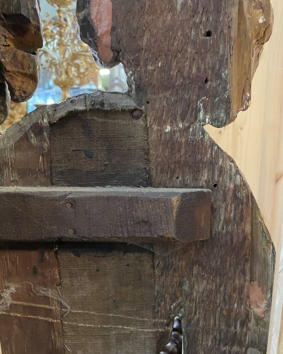 Grand Miroir De Château ,baroque 17ème ( 210 Cm ).-photo-6