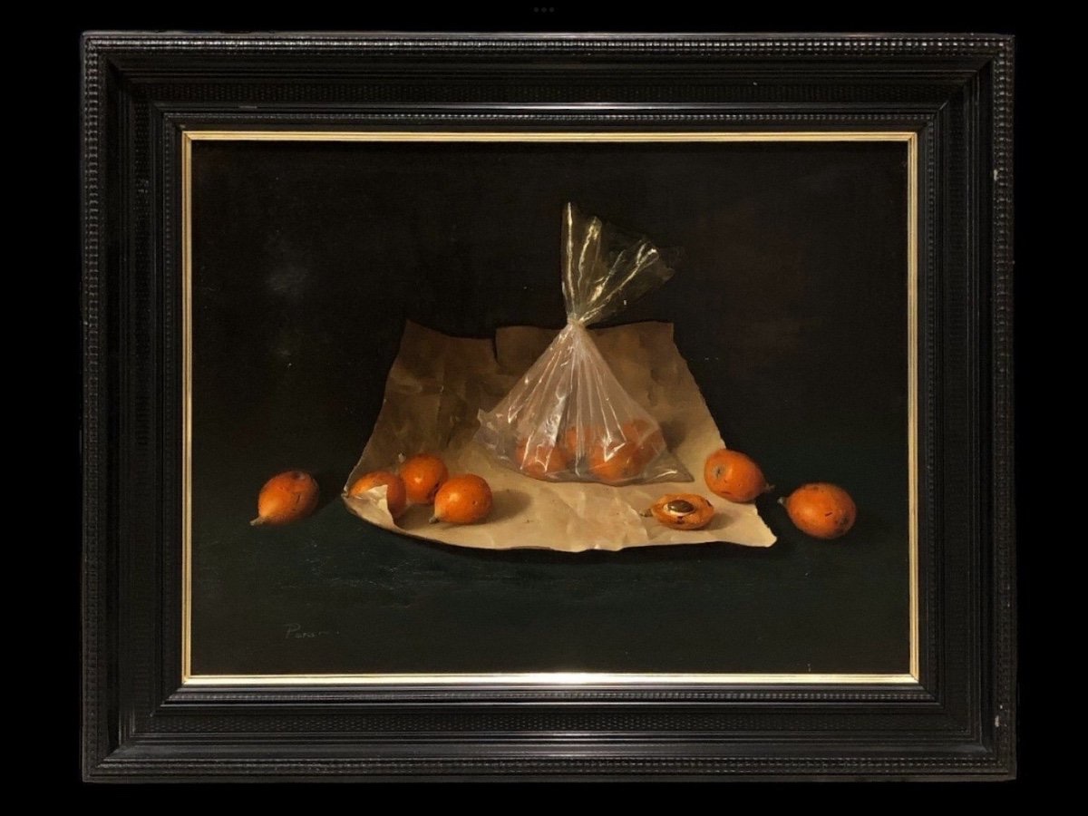 Peinture très réaliste année 1980 -photo-3