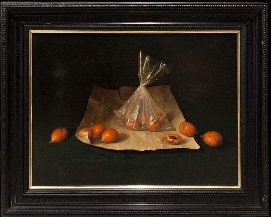 Peinture très réaliste année 1980 