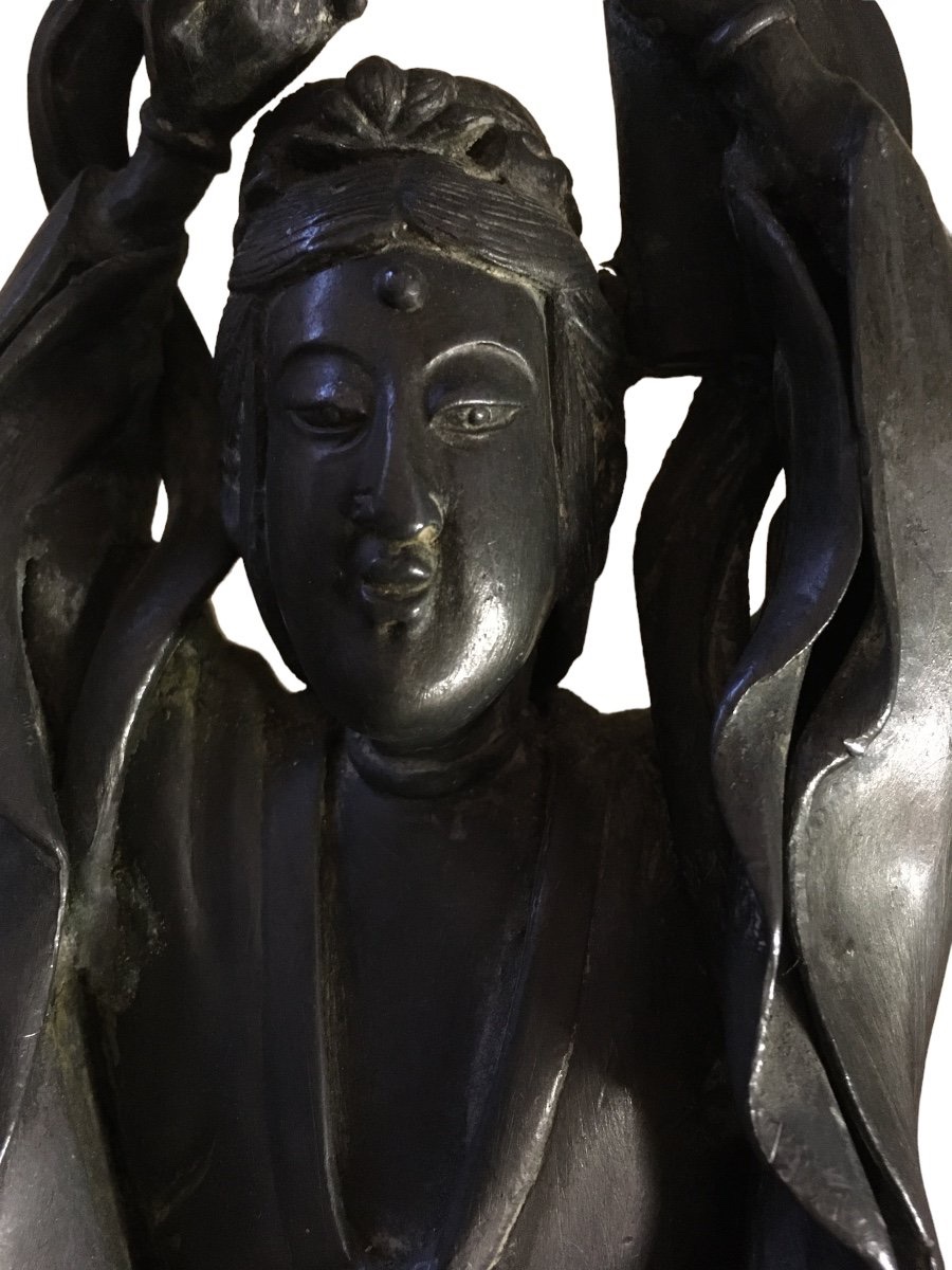 East Asian Sculpture With Gongs (japan), 19th Century -photo-5