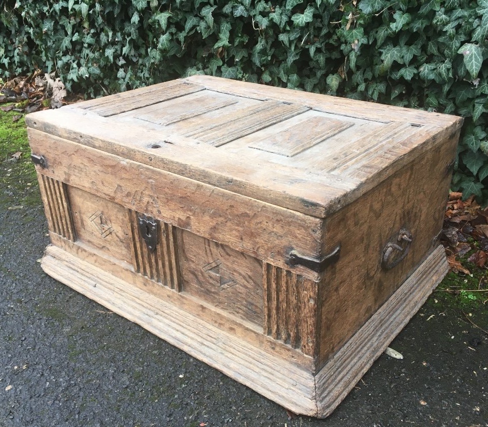 Small Renaissance Document Chest Circa 1600