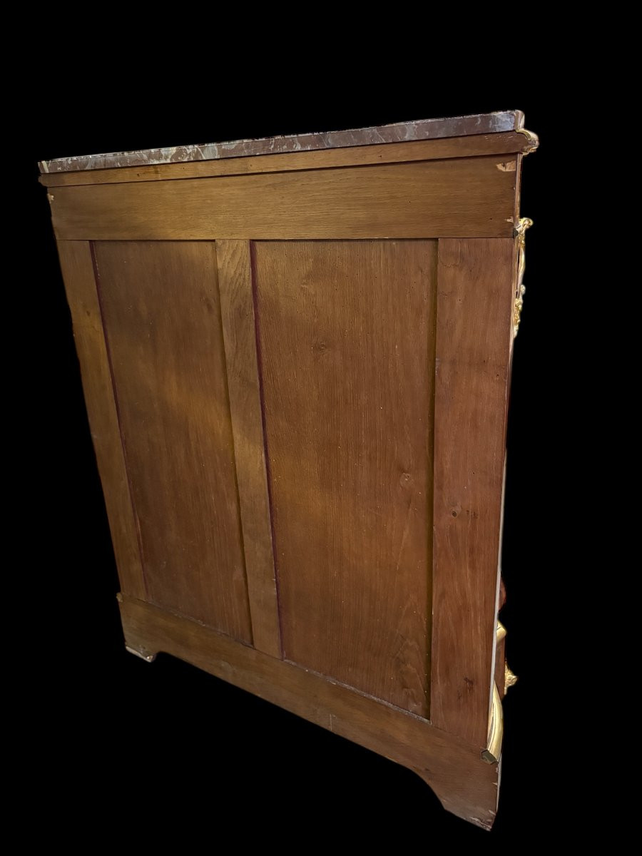 A Louis XV Style Marquetry Console Table, Napoleon III-photo-8