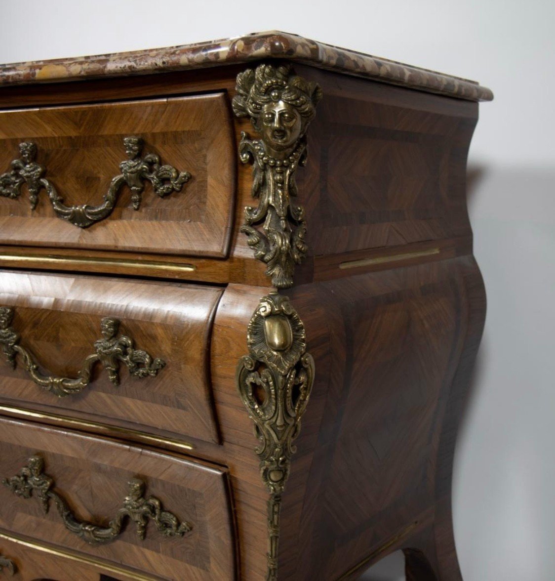 Beautiful Louis XV Style Commode, 20th Century.-photo-1