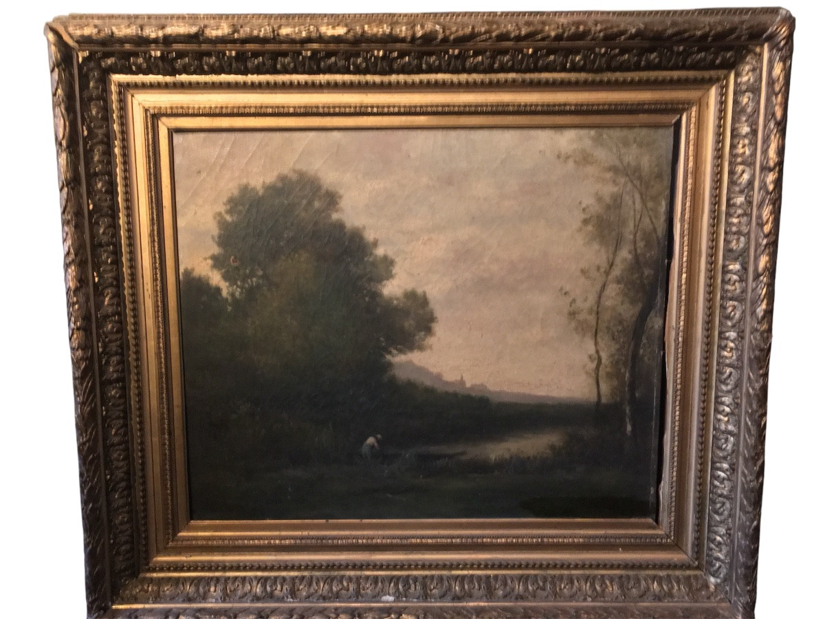 Two Paintings By Laure Lacombe (1834-1923) French -photo-3