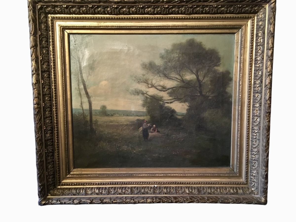 Two Paintings By Laure Lacombe (1834-1923) French -photo-4