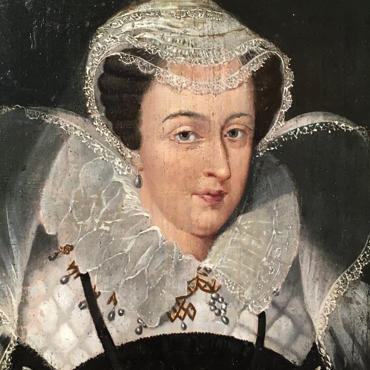 Peinture huile sur panneau XVIIIe siècle -photo-2