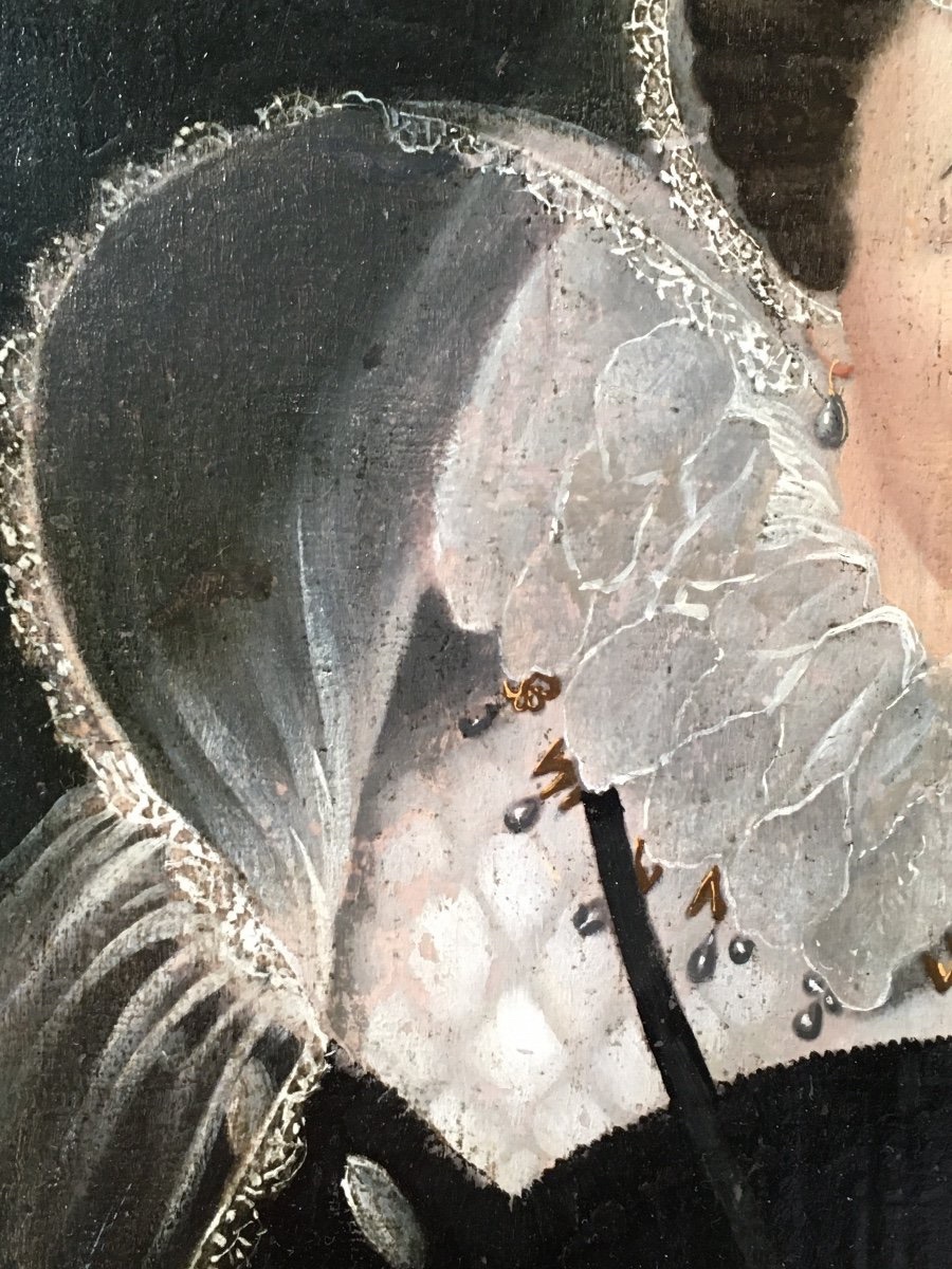 Peinture huile sur panneau XVIIIe siècle -photo-4