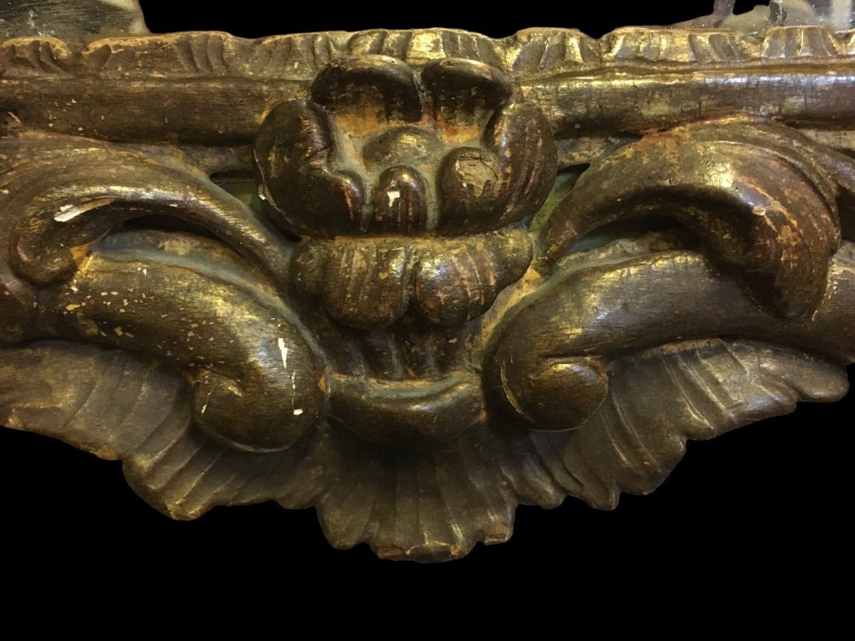 18th Century Wooden Wedding Mirror -photo-2