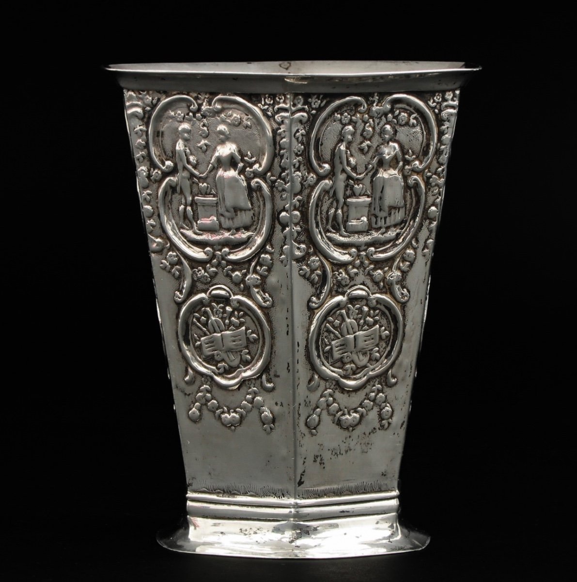 Solid Silver Cup, Height: 12 Cm -photo-8