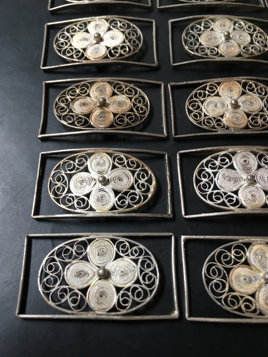 21 Maillions en filigrane d’argent massif -photo-1