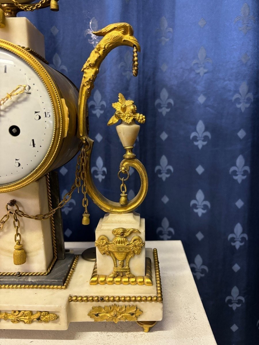 Elégante Pendule De Style Louis XVI 18ème Siècle.-photo-4