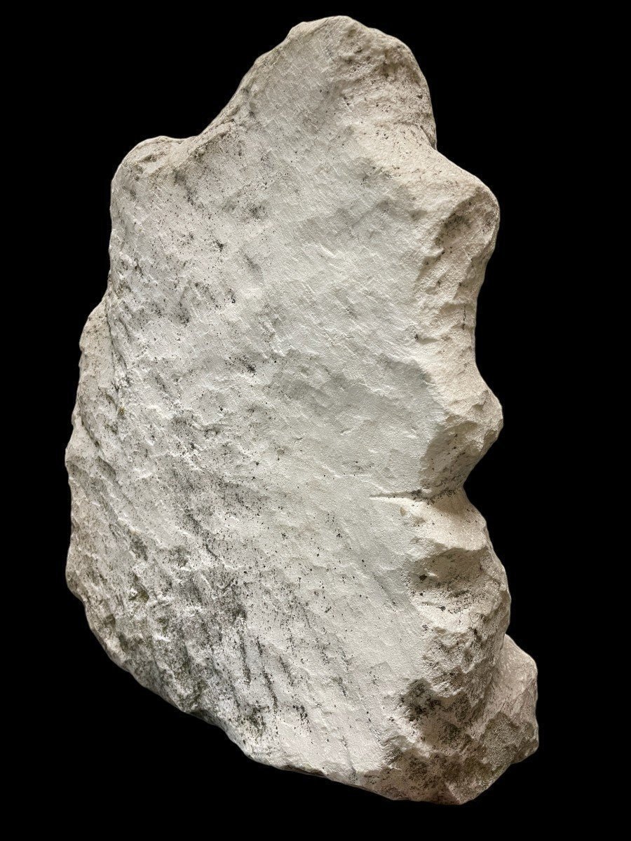 Sculpture Art Nouveau En Marbre Blanc Représentant Une Jeune Femme.-photo-5