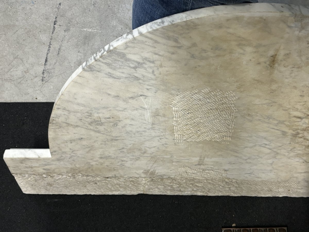 Belle Console Murale De Style Louis XVI En Bois Peint 18ème.-photo-3