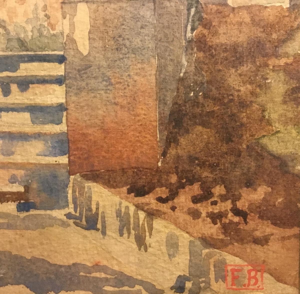 Watercolor France Circa 1900 -photo-4