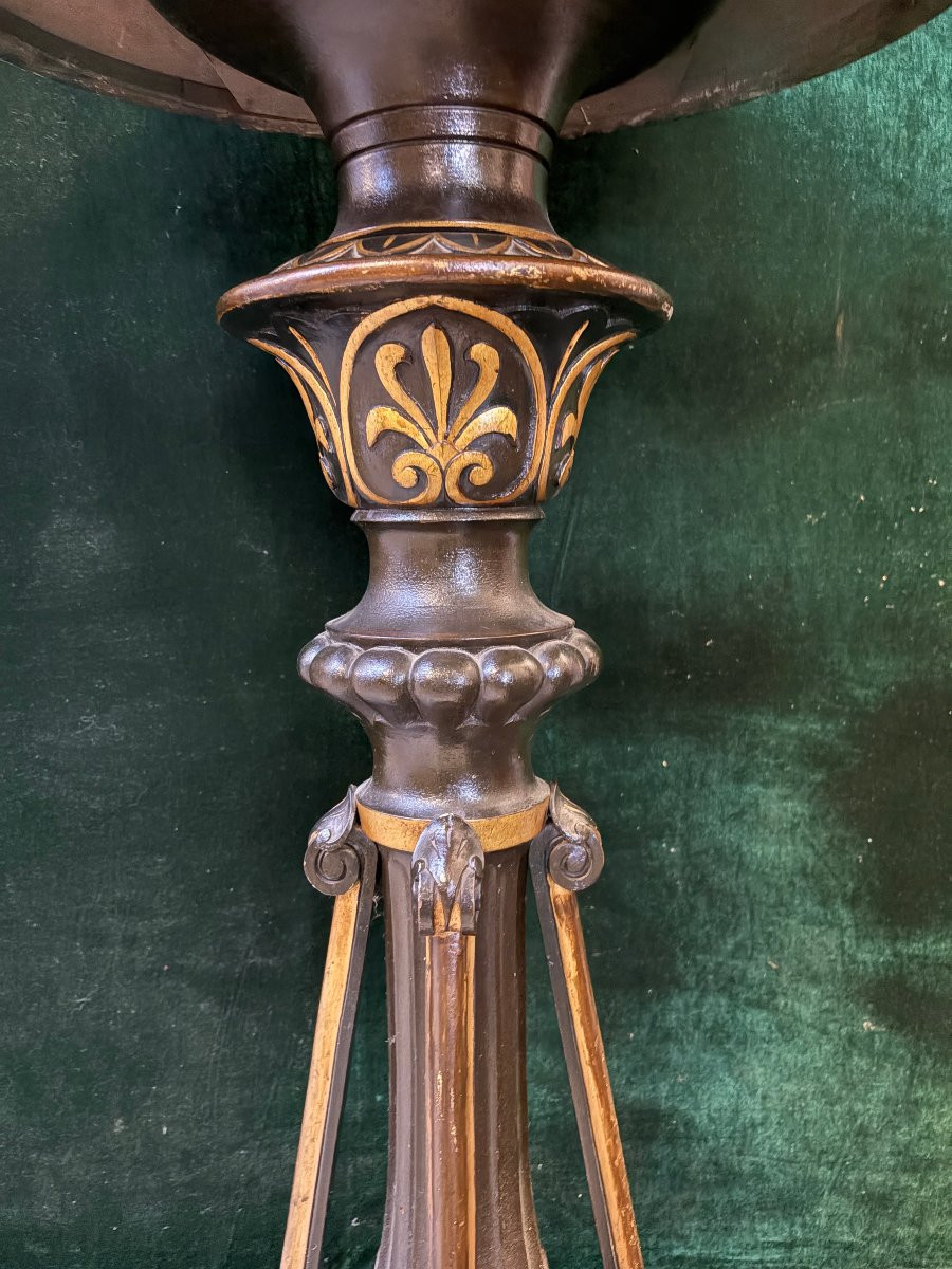 Jardinière décorative en bois peint, style Empire 19ème.-photo-3