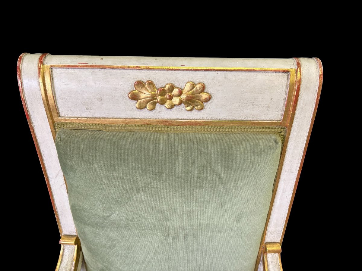 Empire-style "winged Mythological Animals" Armchair, 19th Century.-photo-1