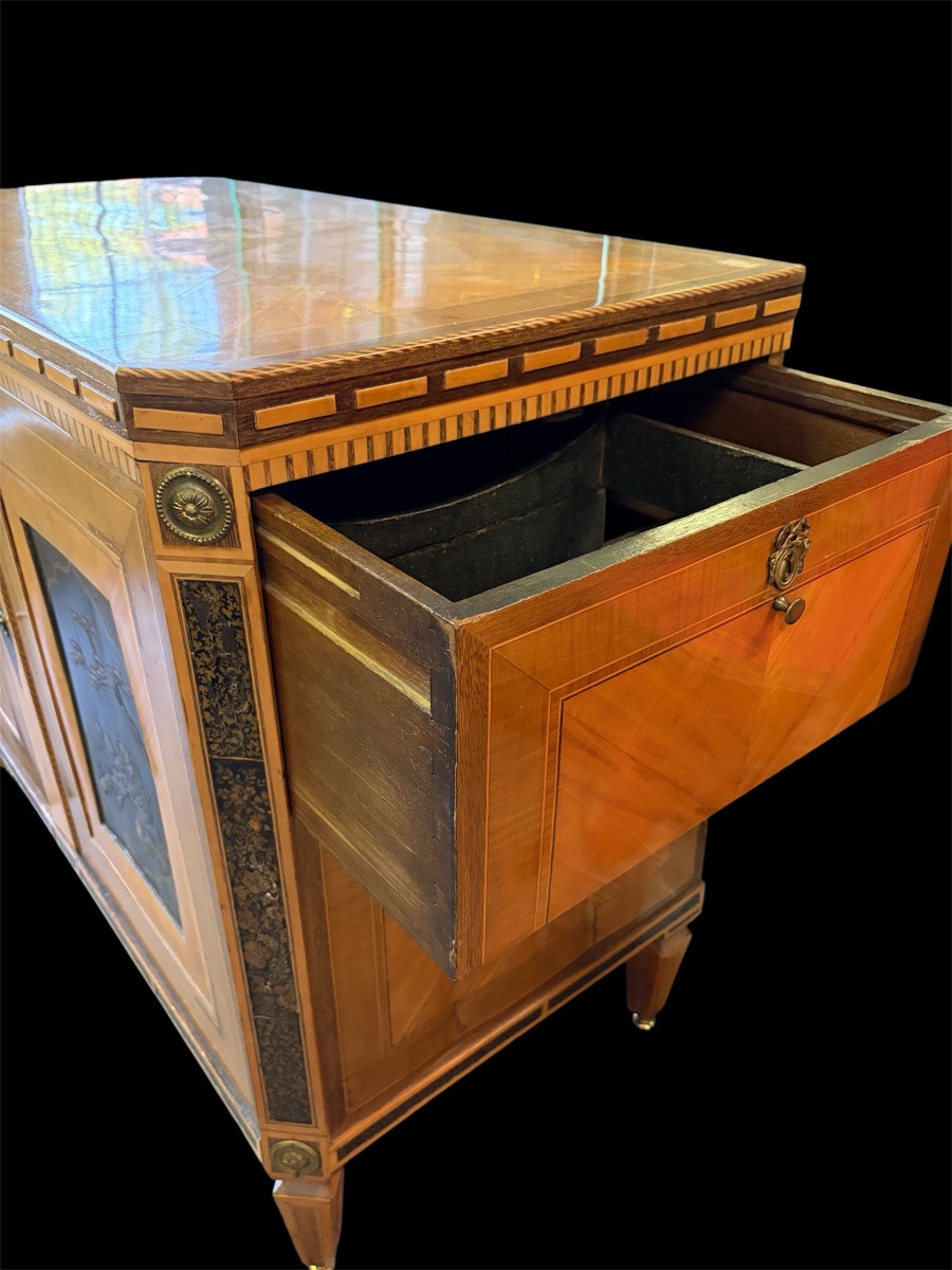 Louis XVI Chest Of Drawers With Lacquered Panels-photo-5