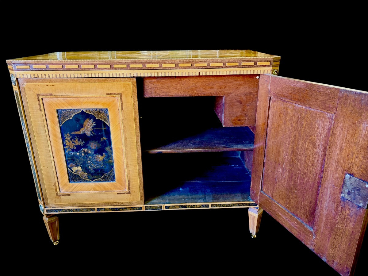 Louis XVI Chest Of Drawers With Lacquered Panels-photo-7