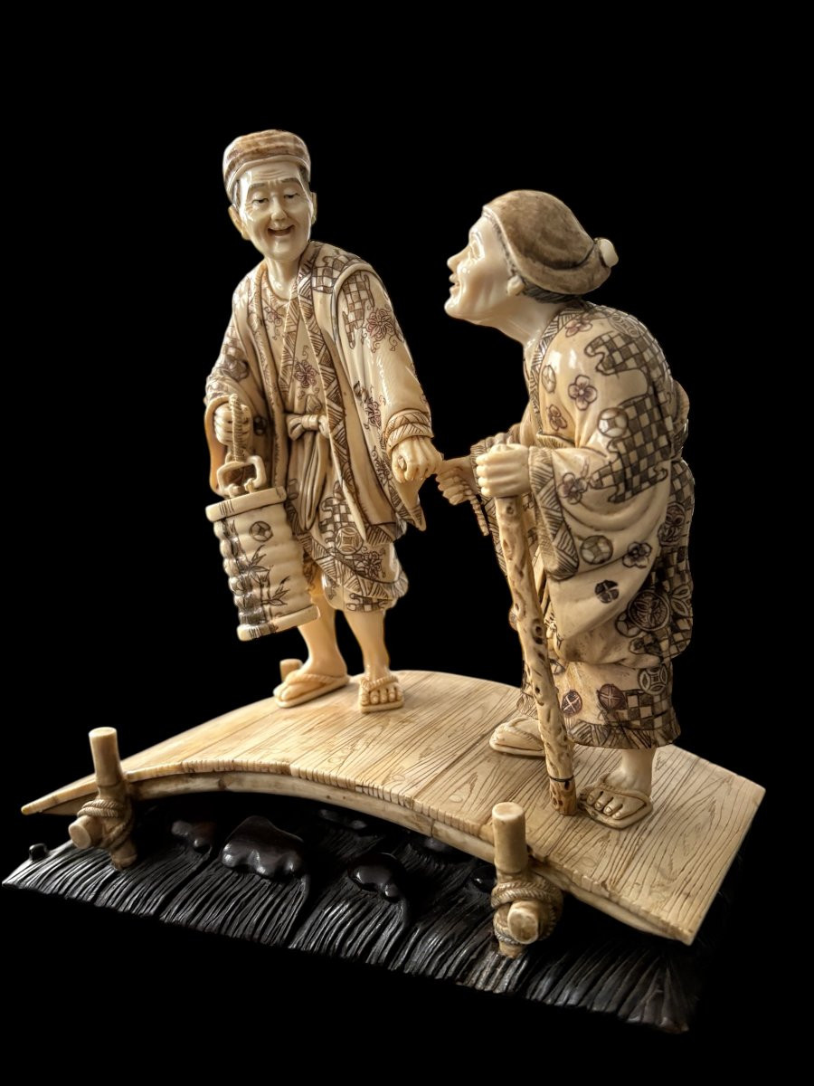 Beautiful Ivory Sculpture, China, 19th Century-photo-3