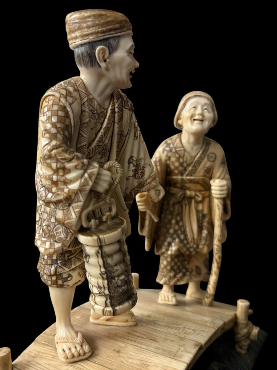 Beautiful Ivory Sculpture, China, 19th Century-photo-1