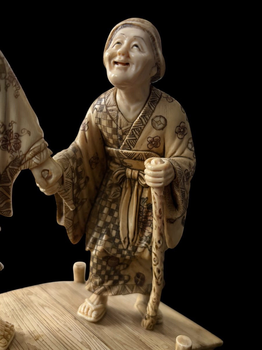 Beautiful Ivory Sculpture, China, 19th Century-photo-2