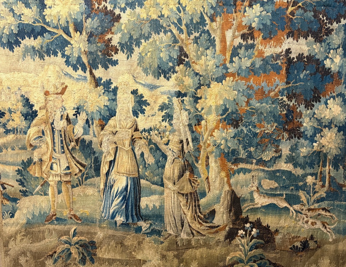 17th Century Flemish Wool Tapestry -photo-2