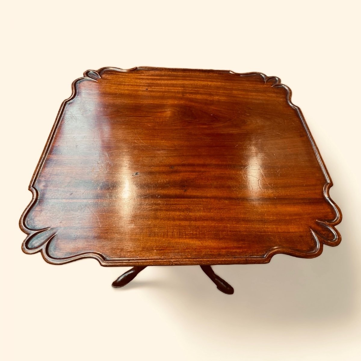 Mahogany Table With Tilting Top 18th Century-photo-3