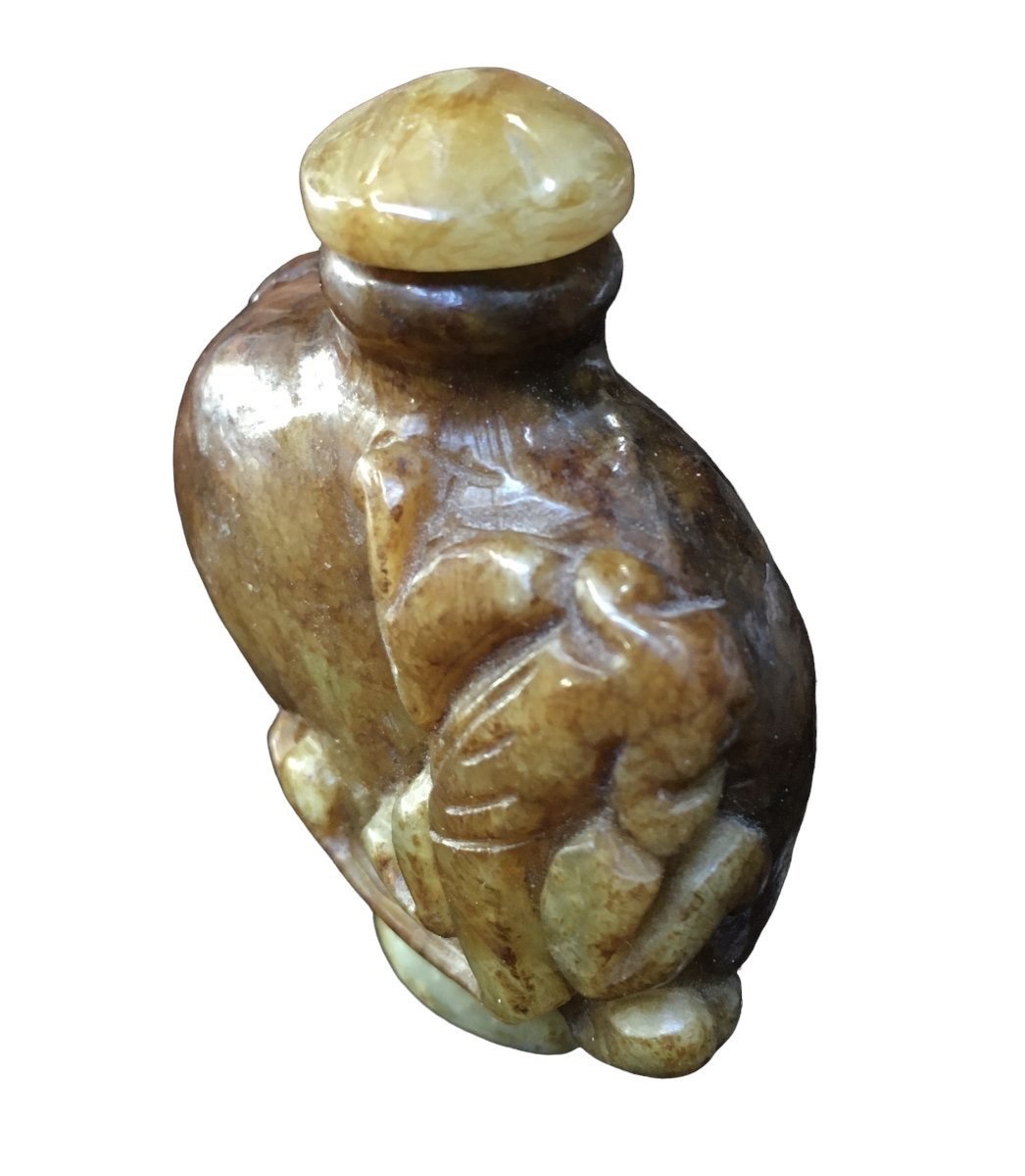 Chinese Jade Snuff Bottle 6x5 Cm-photo-4