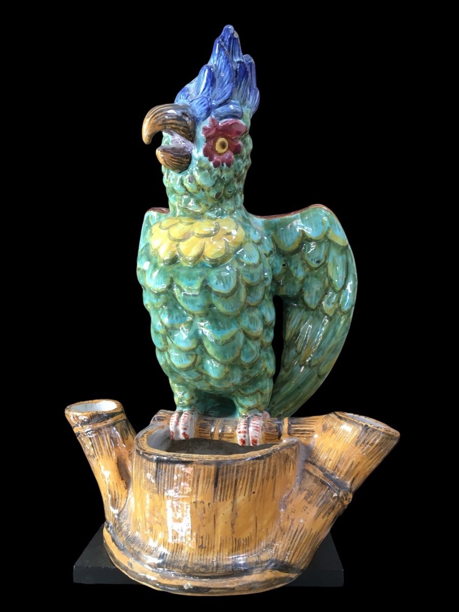 Parrot-shaped Flower Vase 19th Century