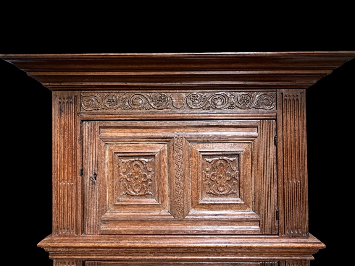 Renaissance Three-door Cabinet, 17th-century Flanders -photo-5