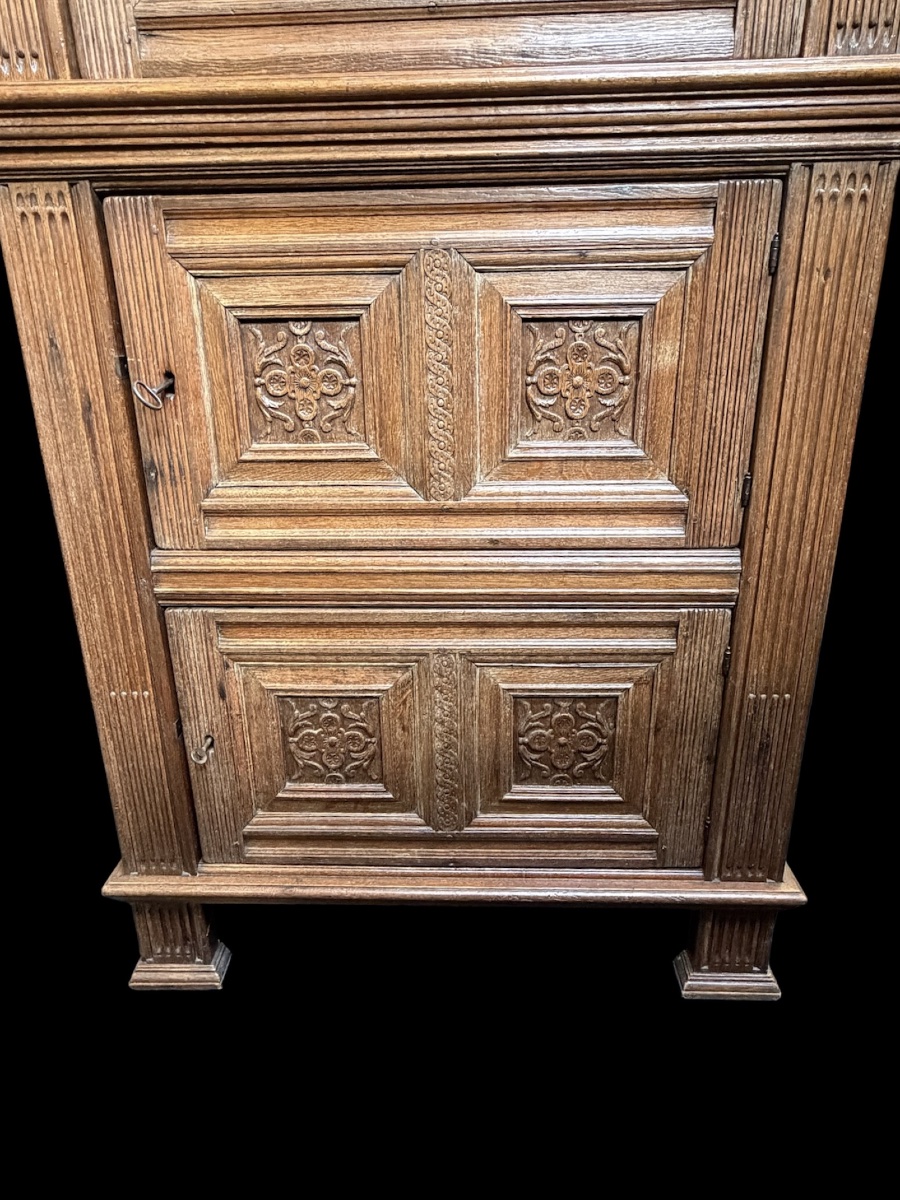 Renaissance Three-door Cabinet, 17th-century Flanders -photo-6