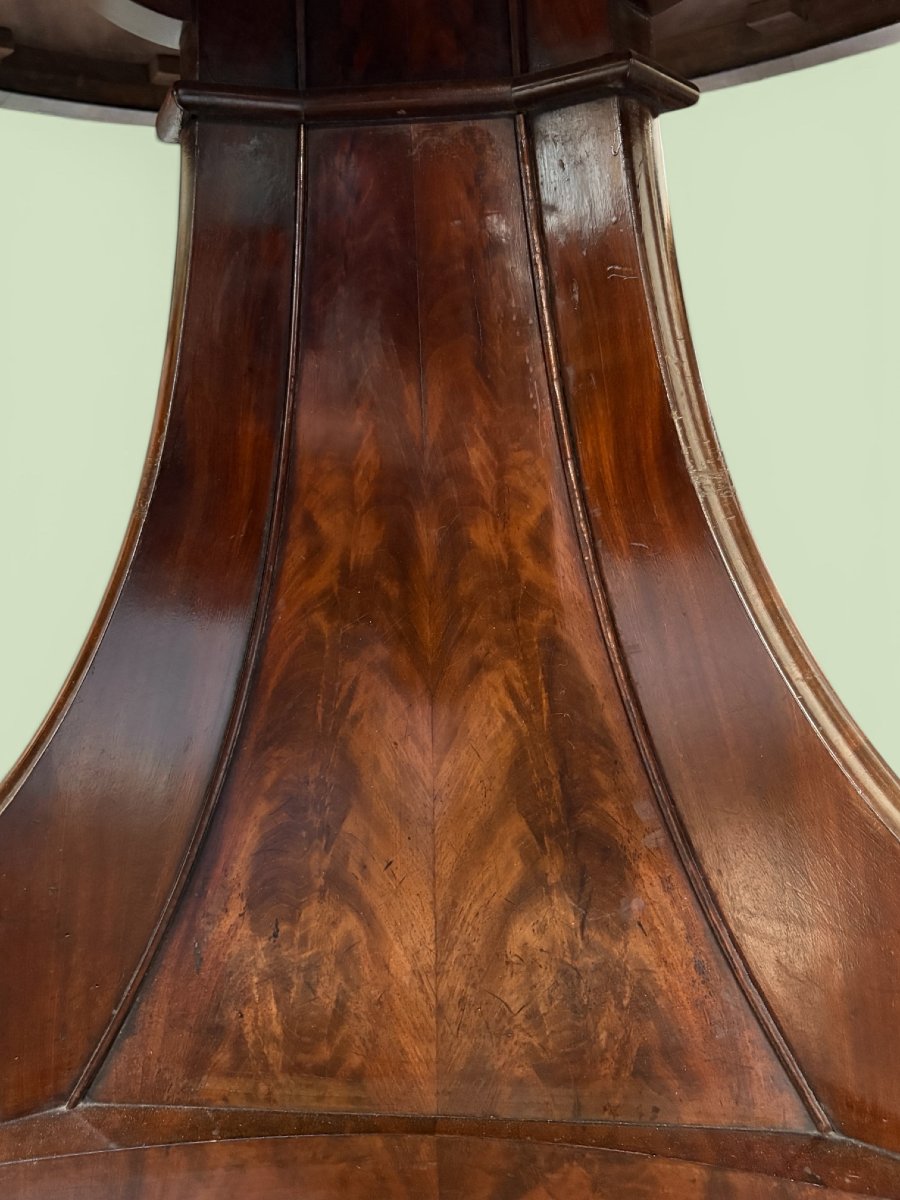 A Beautiful 19th-century Charles X-style Mahogany Pedestal Table.-photo-5