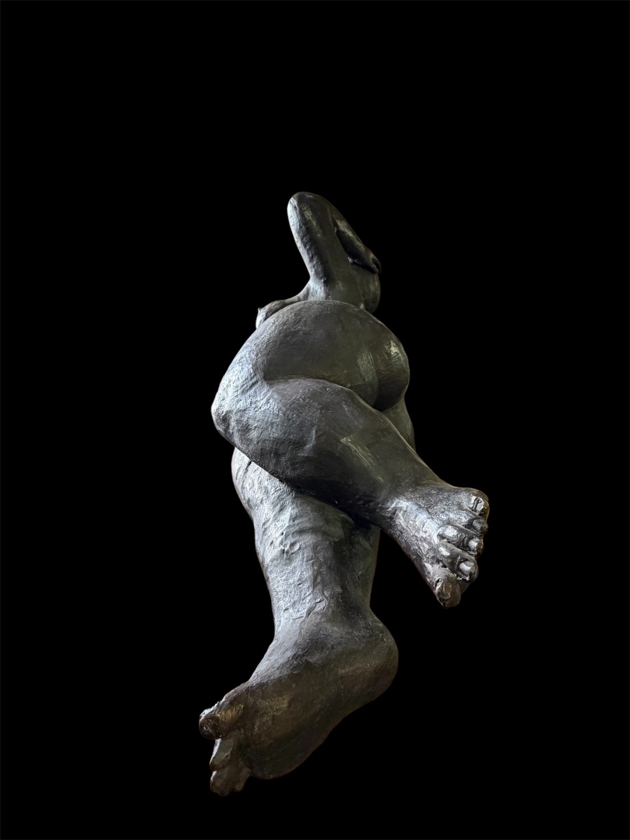 Grande statue en bronze 108cm X 48cm X 38cm -photo-3
