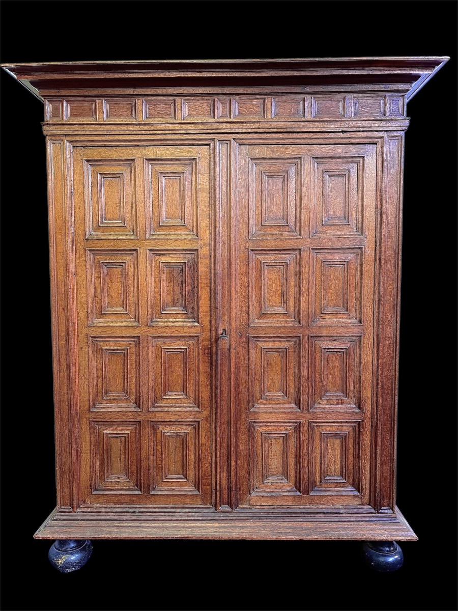 Early 17th-century Paneled Cabinet From The Netherlands 