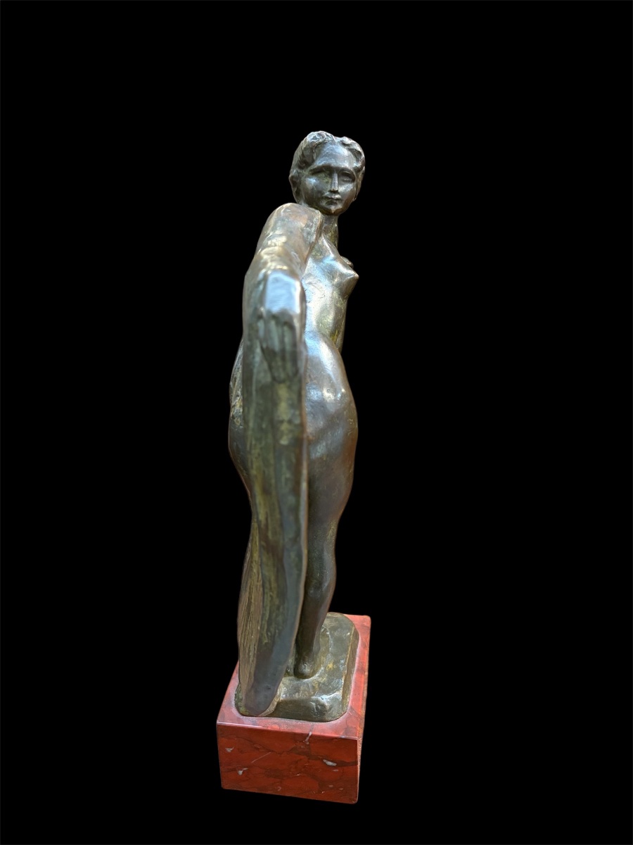 Bronze Statue From The Art Deco Period -photo-2