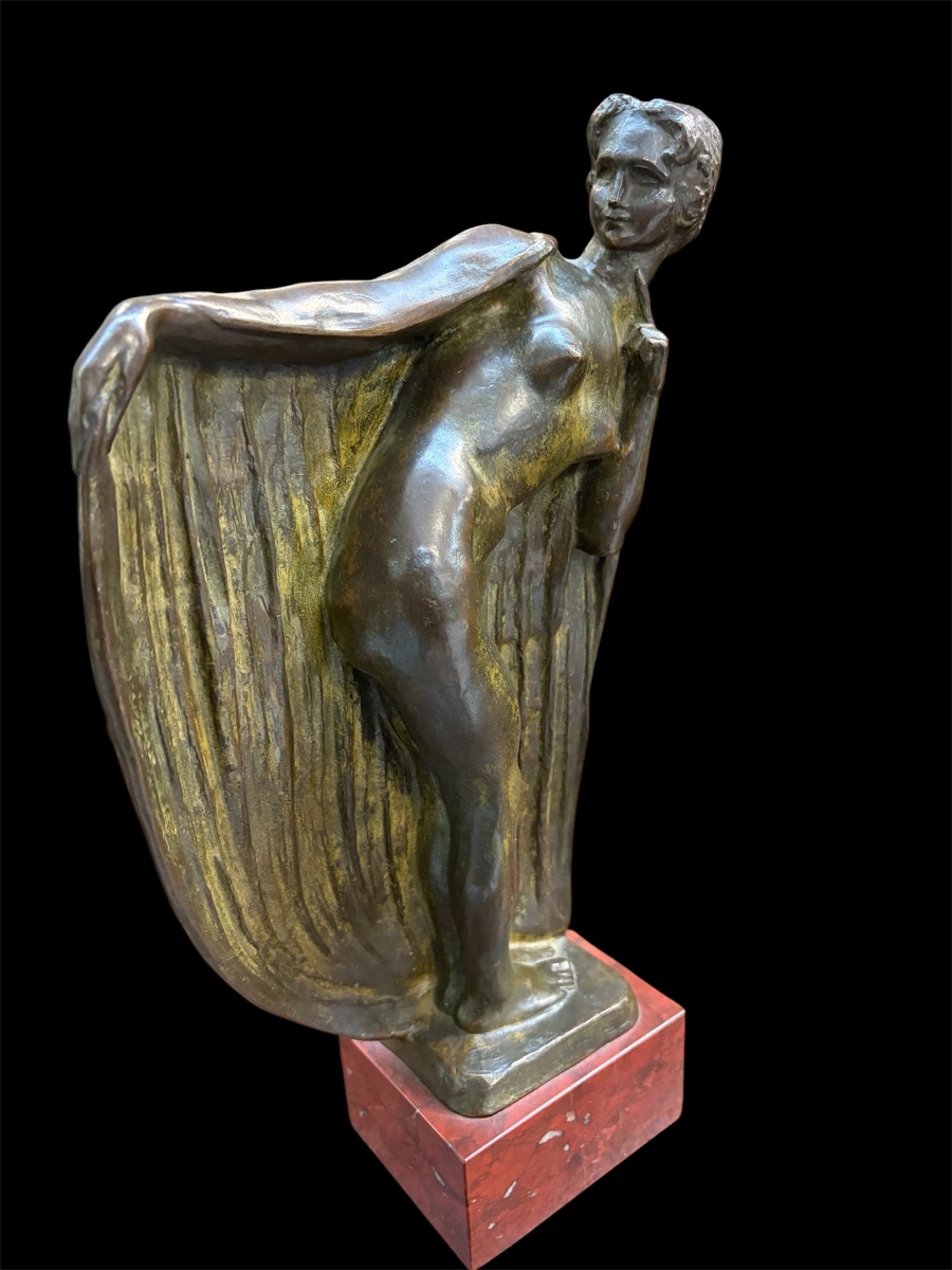 Bronze Statue From The Art Deco Period -photo-3