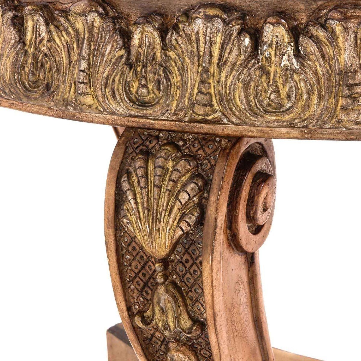 Decorative Coffee Table With Inlaid Marble Top, 20th Century.-photo-2