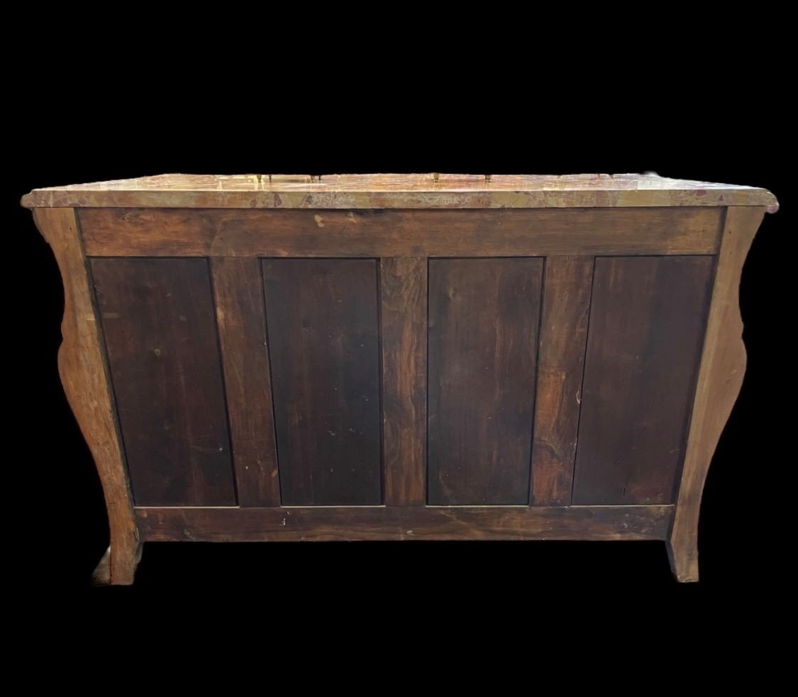 Large Louis XV-style Chest Of Drawers, 19th Century.-photo-8