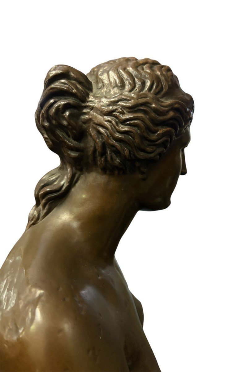 Très grande sculpture ( 97 cm ) en bronze « Vénus » F.Barbedienne 19ème.-photo-6