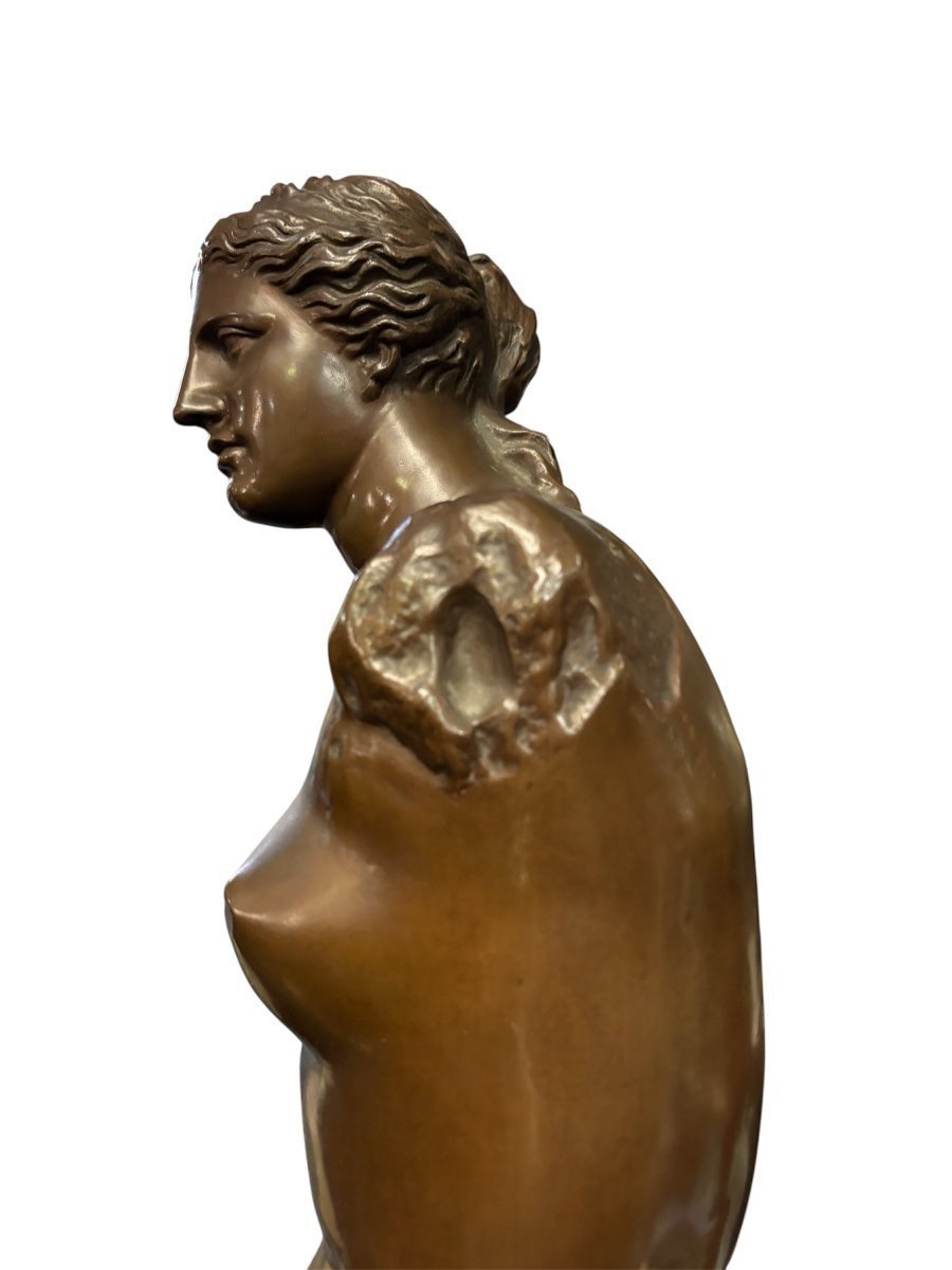 Très grande sculpture ( 97 cm ) en bronze « Vénus » F.Barbedienne 19ème.-photo-7