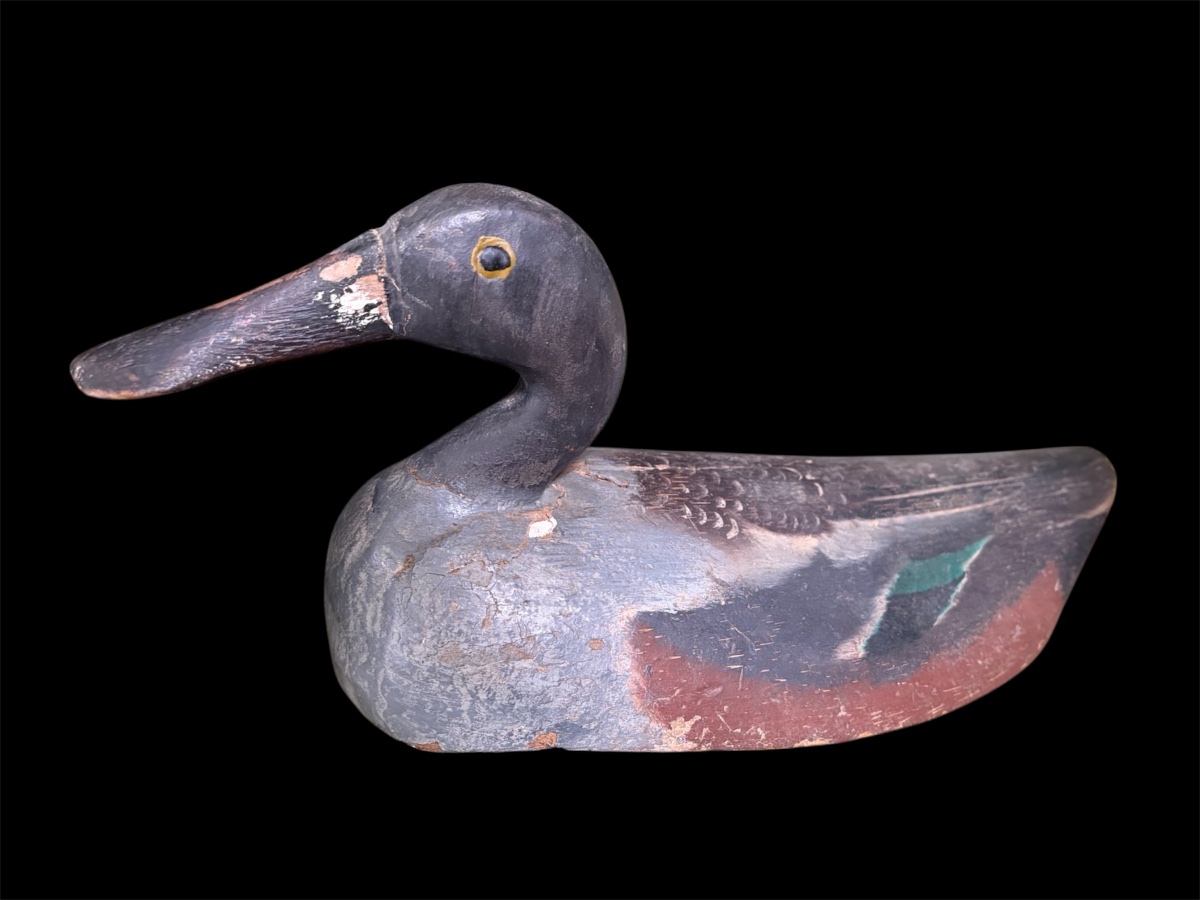 Four Decorative Birds Made Of Polychrome Wood. 19th Century -photo-2