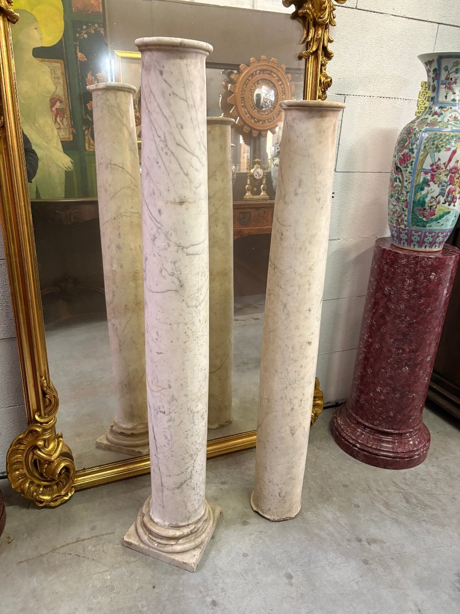 17th-century Renaissance Marble Fireplace.-photo-5