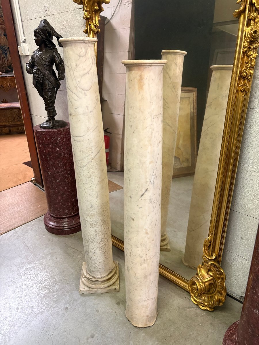 17th-century Renaissance Marble Fireplace.-photo-6
