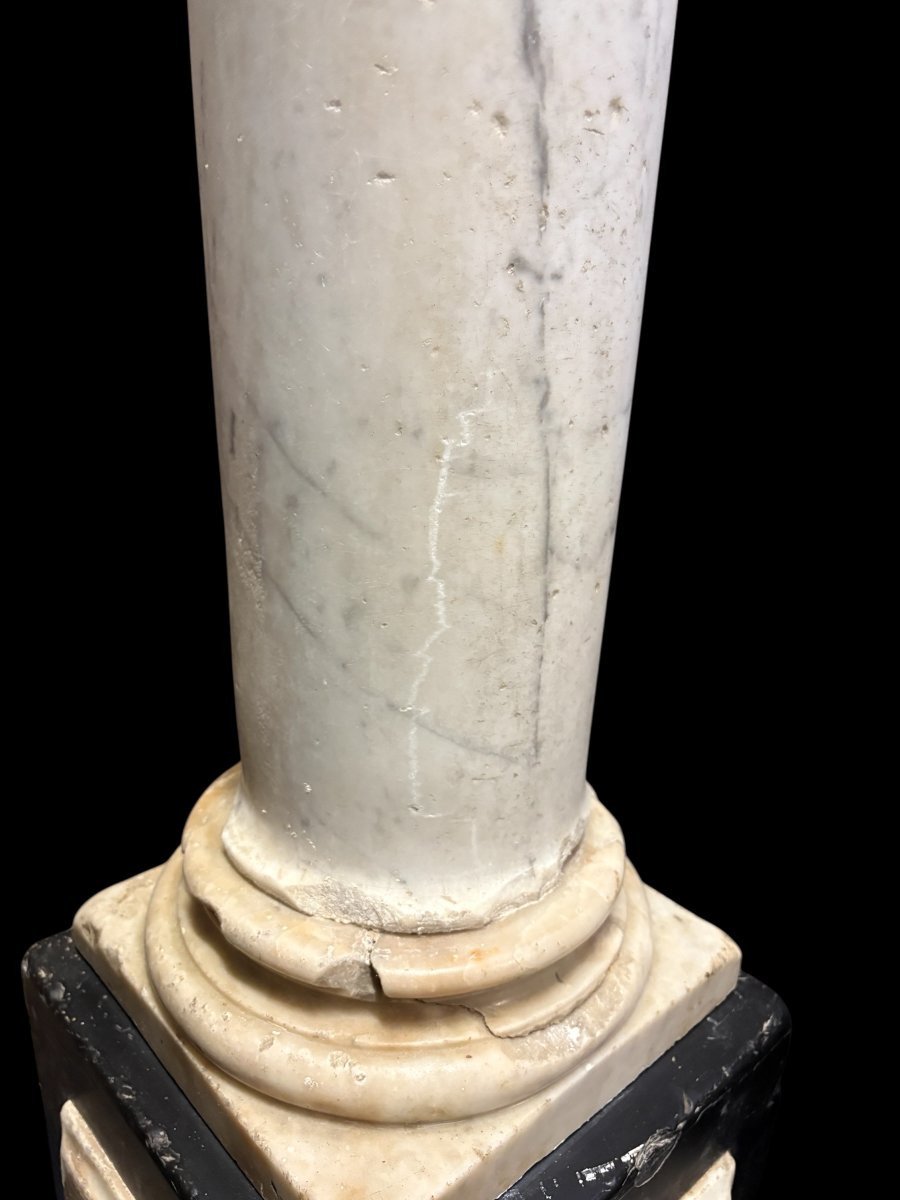 17th-century Renaissance Marble Fireplace.-photo-7
