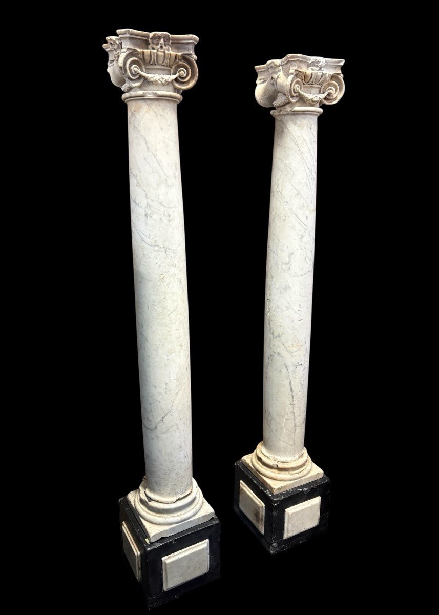 17th-century Renaissance Marble Fireplace.