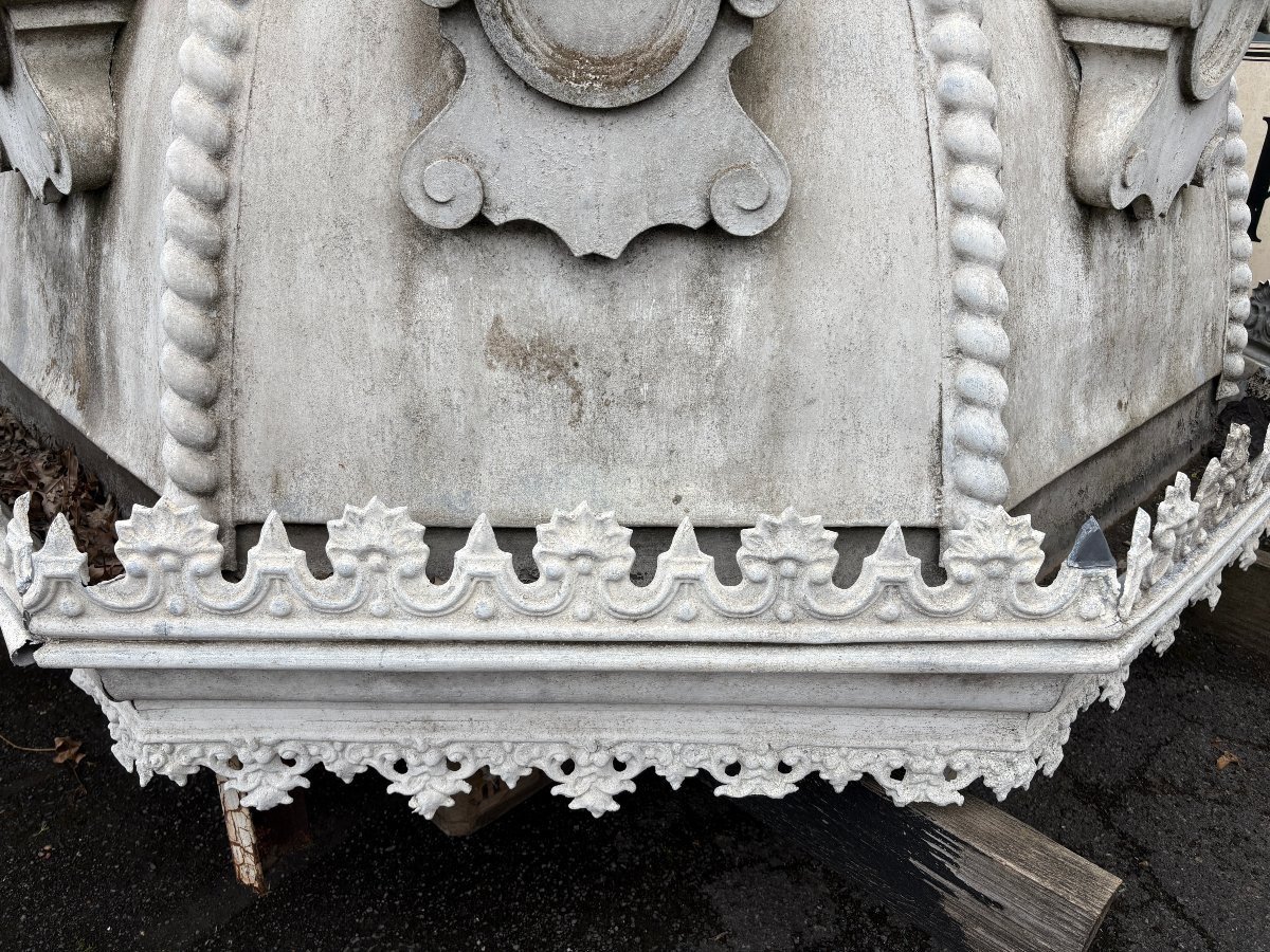 Large Octagonal Zinc Dome From The Early 19th Century.-photo-2