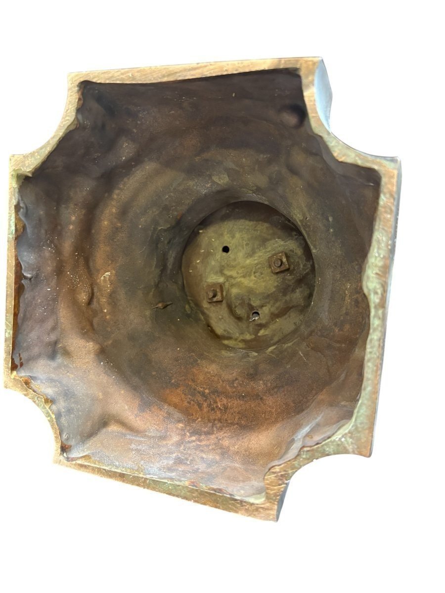 Grand buste élégant « jeune femme à l'oiseau » en bronze 19ème. ( 68 cm )-photo-7