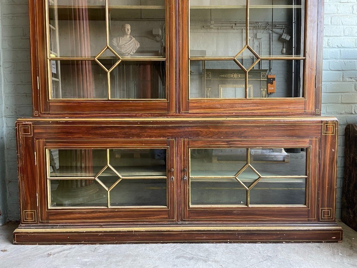 Large, Very Decorative 4-door Bookcase, Circa 1880–1900-photo-2